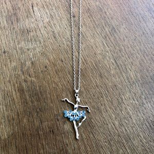 Jewelry - Blue rhinestone ballerina necklace NWOT Jewelry - Blue rhinestone ballerina necklace NWOT